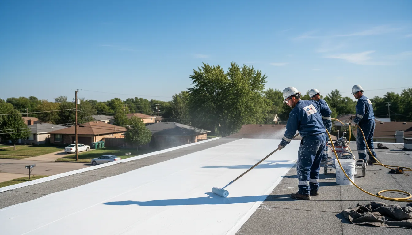 Commercial roof coating in Promise City, IA near me
